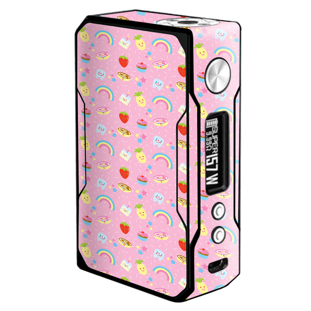  Pink Rainbows Strawberry Voopoo Drag 157w Skin