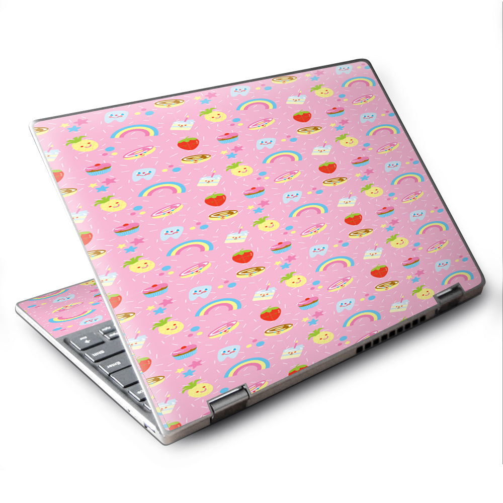  Pink Rainbows Strawberry Lenovo Yoga 710 11.6" Skin