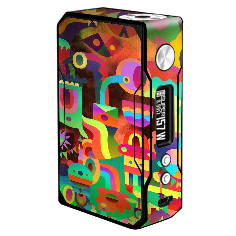  Colorful Cartoon Design Voopoo Drag 157w Skin