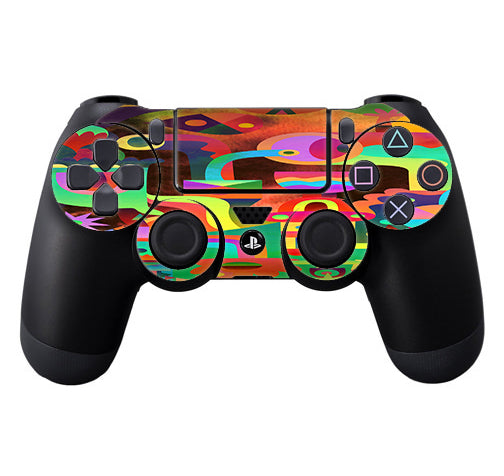 Colorful Cartoon Design Sony Playstation PS4 Controller Skin