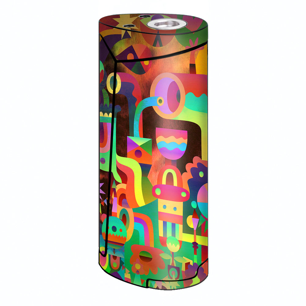  Colorful Cartoon Design Smok Priv V8 60w Skin