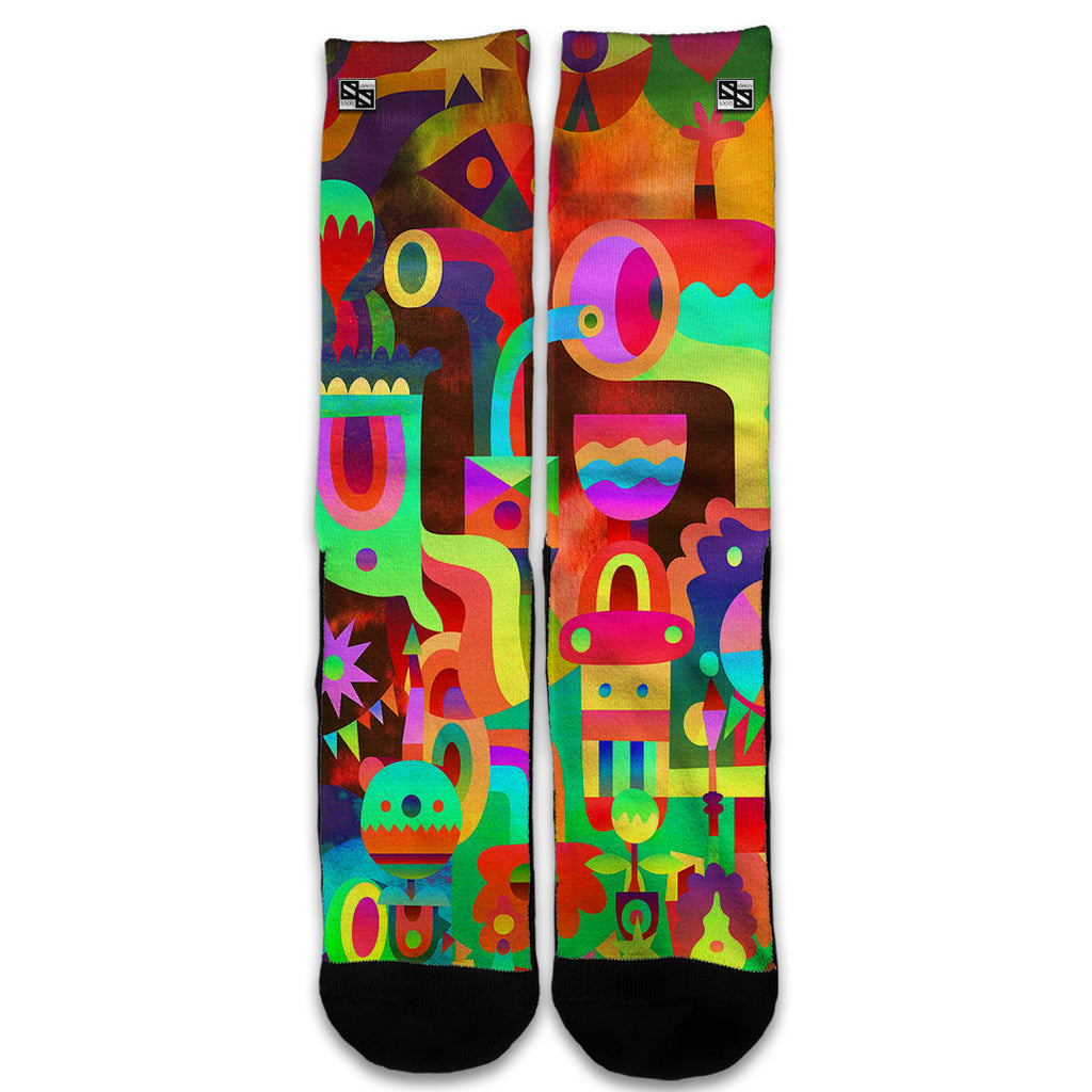  Colorful Cartoon Design Universal Socks