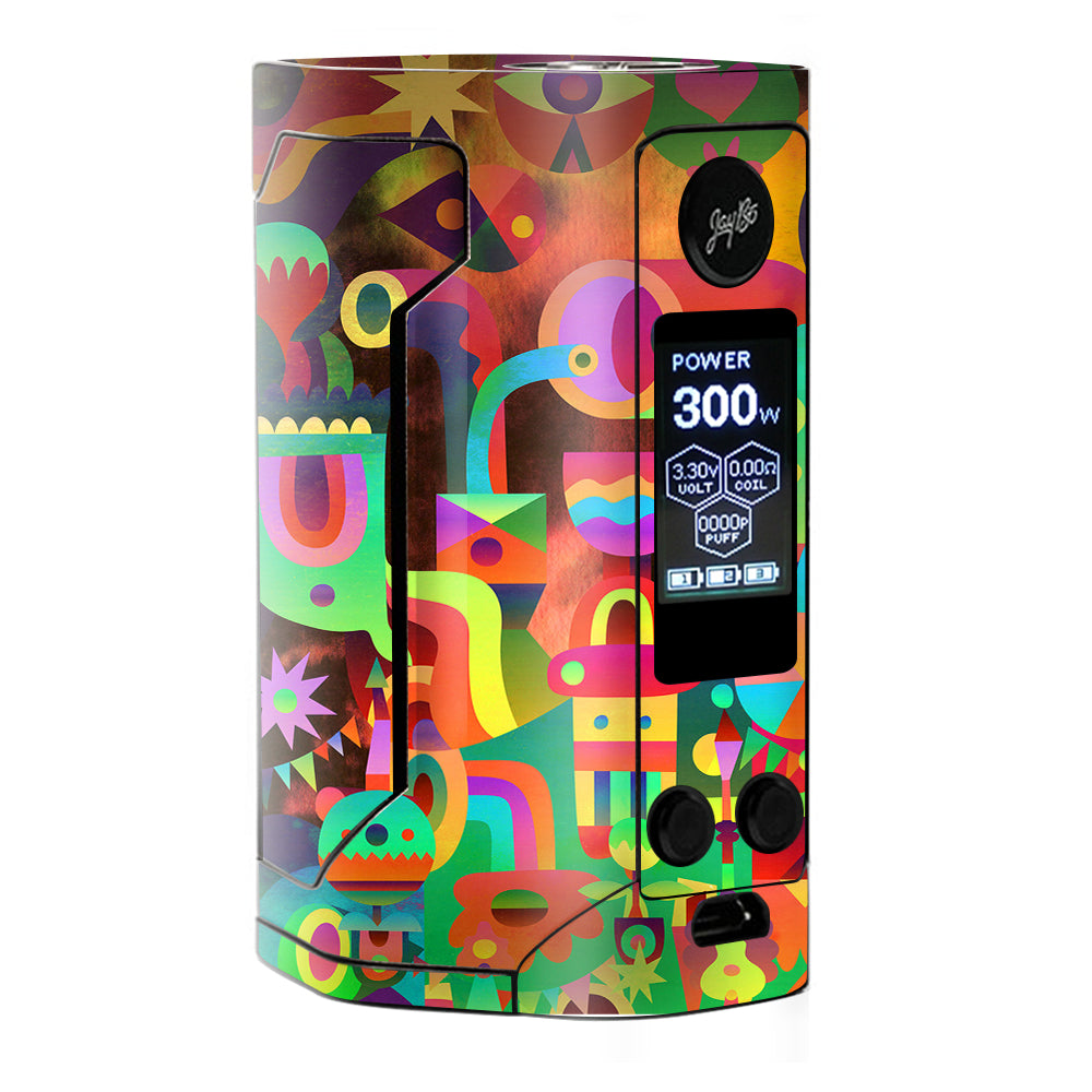 Colorful Cartoon Design Wismec RX Gen 3 Skin