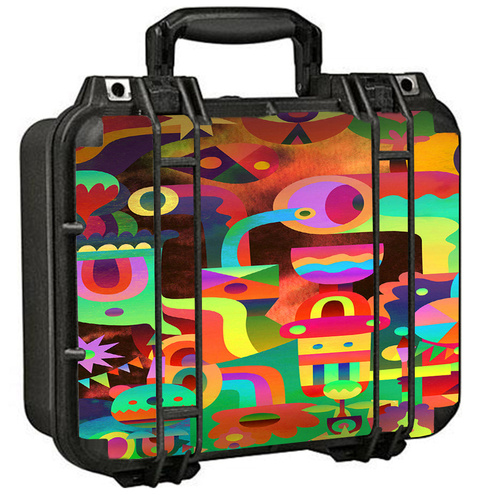  Colorful Cartoon Design Pelican Case 1400 Skin