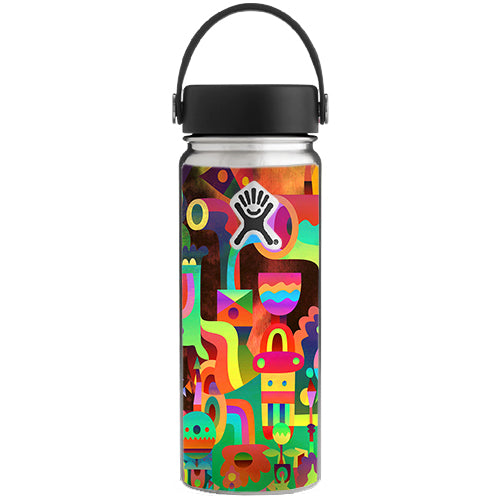  Colorful Cartoon Design Hydroflask 18oz Wide Mouth Skin