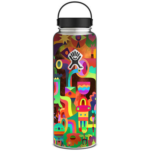  Colorful Cartoon Design Hydroflask 40oz Wide Mouth Skin