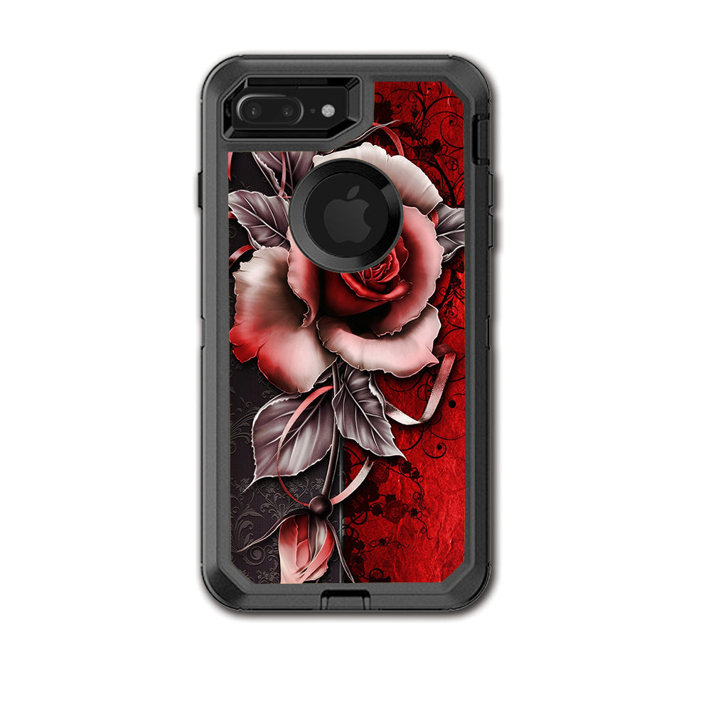  Beautful Rose Design Otterbox Defender iPhone 7+ Plus or iPhone 8+ Plus Skin