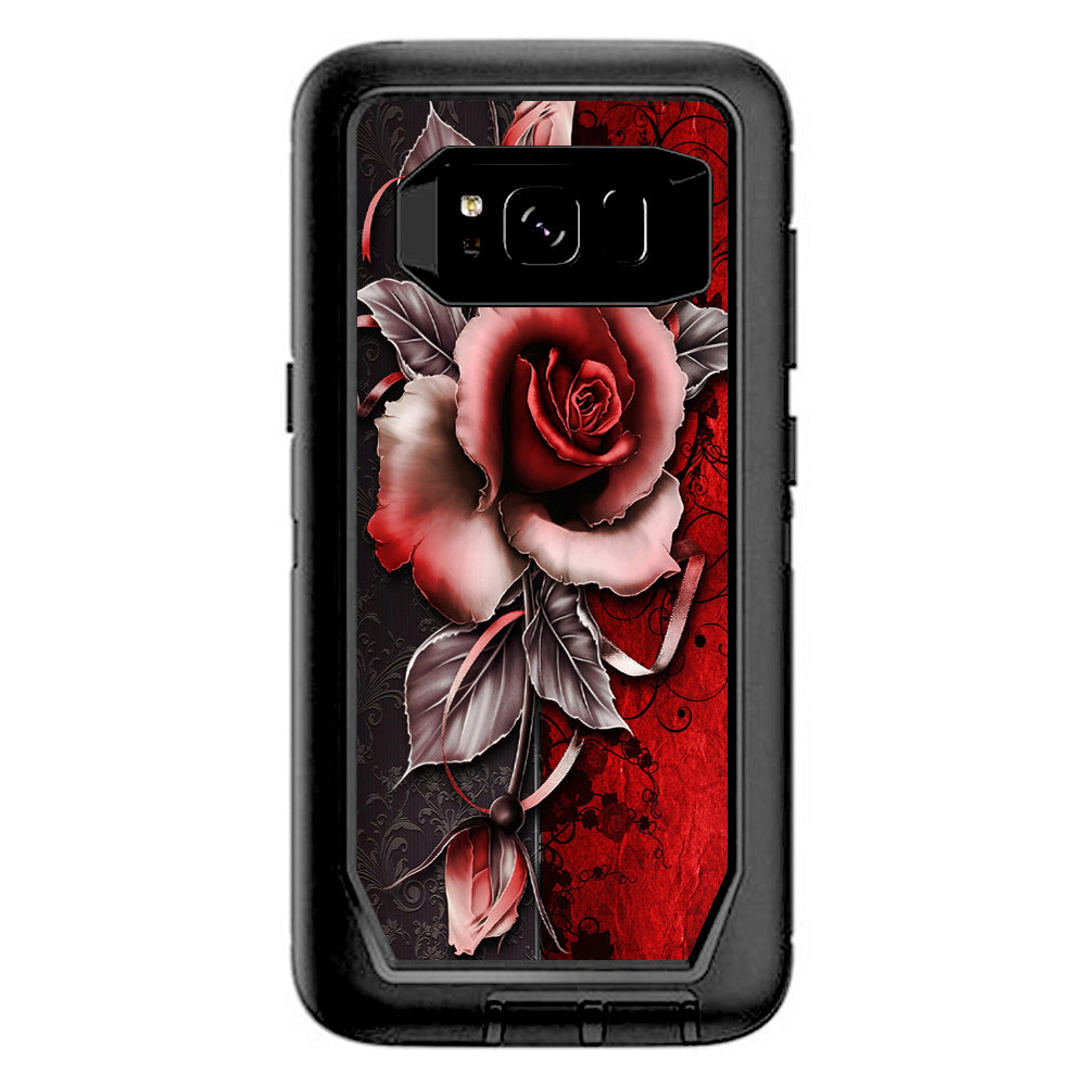  Beautful Rose Design Otterbox Defender Samsung Galaxy S8 Skin