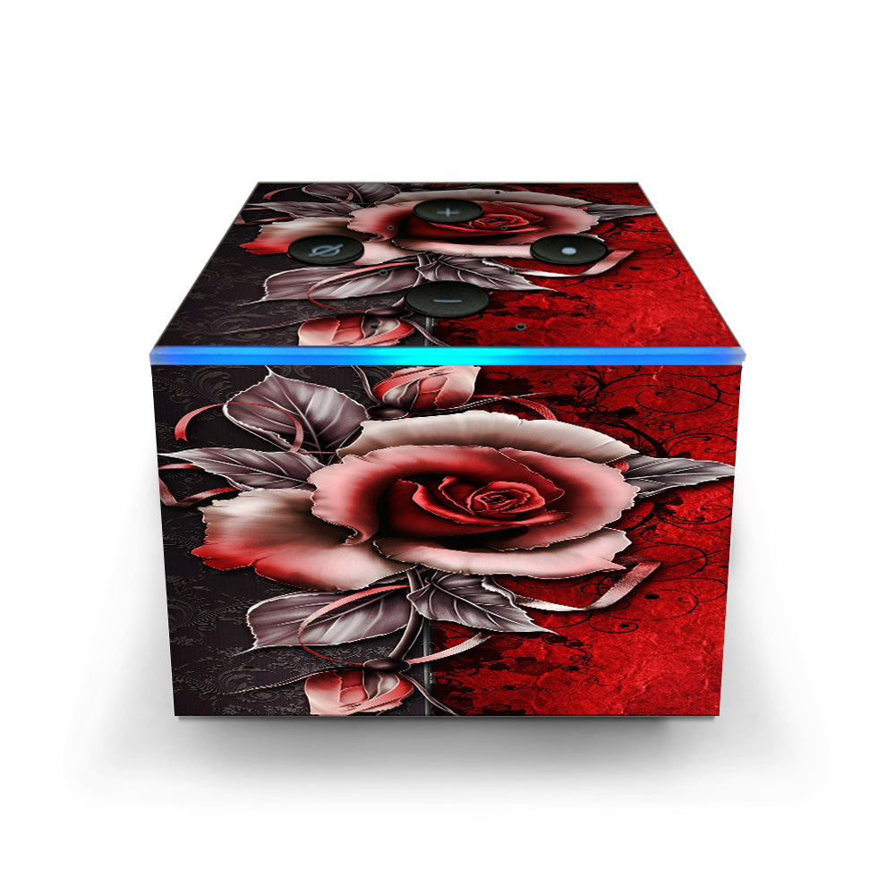  Beautful Rose Design Amazon Fire TV Cube Skin