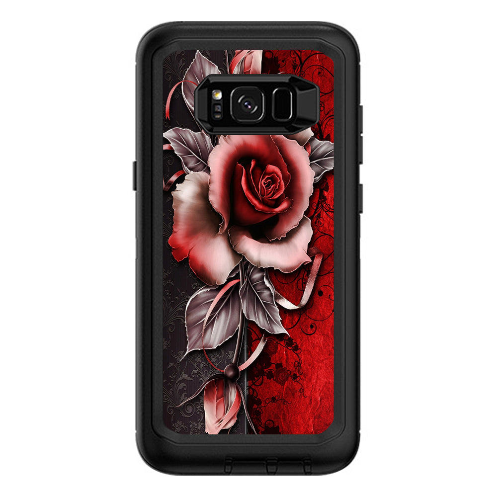  Beautful Rose Design Otterbox Defender Samsung Galaxy S8 Plus Skin