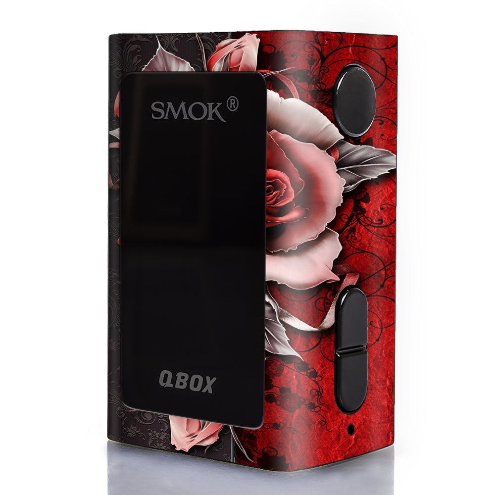  Beautful Rose Design Smok Q-Box Skin