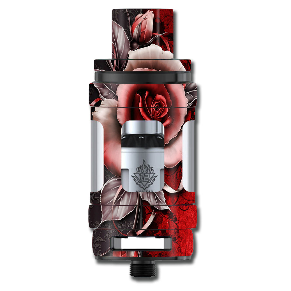  Beautful Rose Design Smok TFV12 Tank Skin
