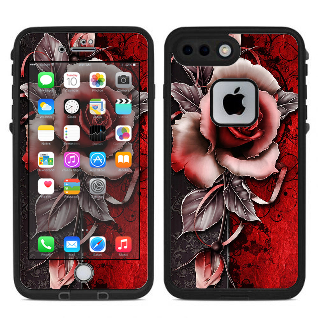  Beautful Rose Design Lifeproof Fre iPhone 7 Plus or iPhone 8 Plus Skin