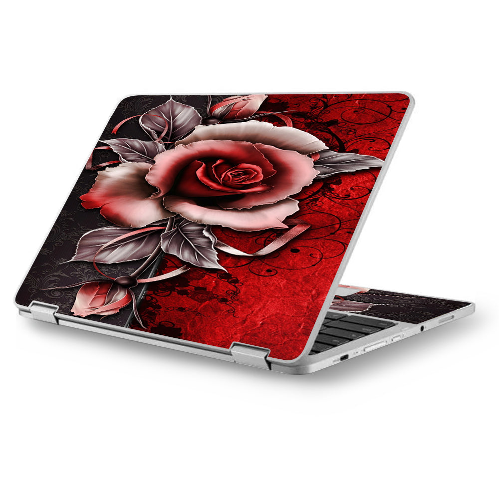  Beautful Rose Design Asus Chromebook Flip 12.5" Skin