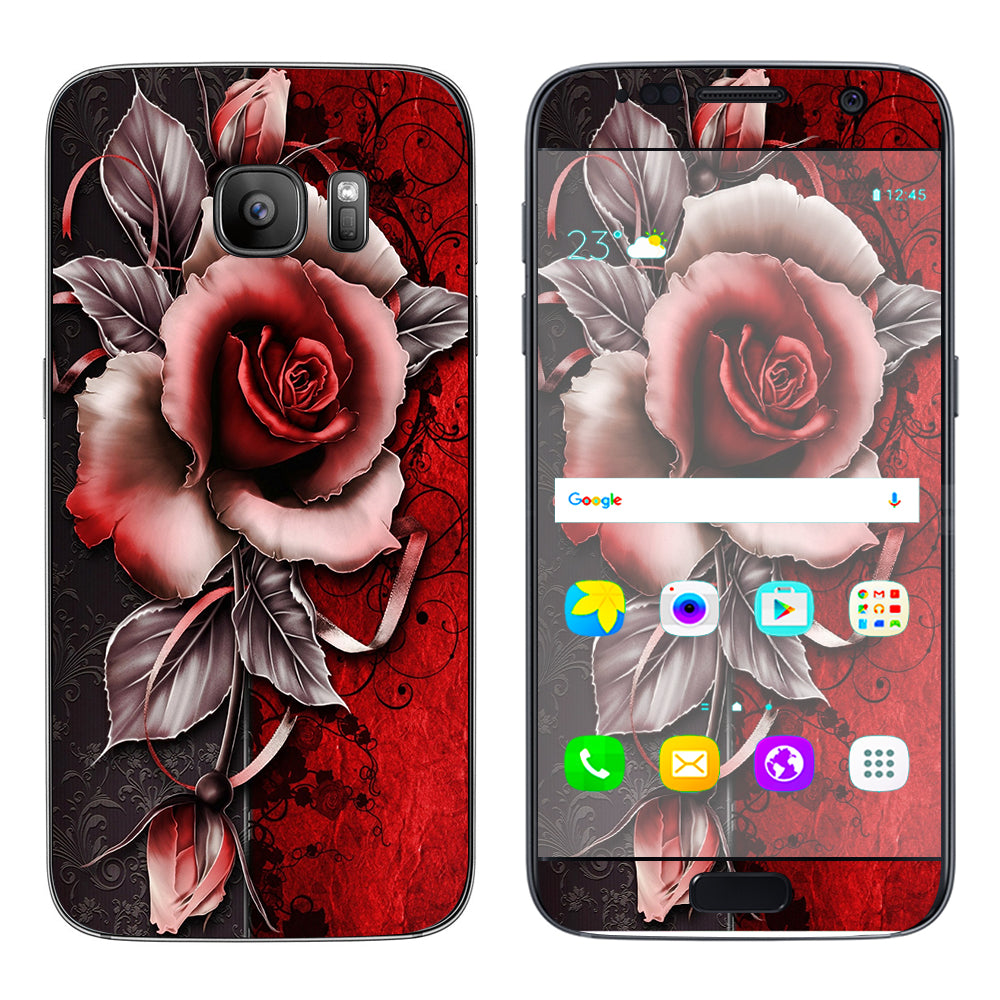  Beautful Rose Design Samsung Galaxy S7 Skin