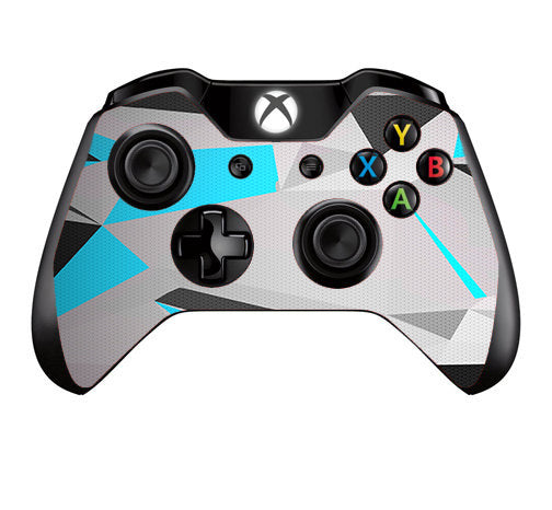  Baby Blue Grey Glass Design Microsoft Xbox One Controller Skin