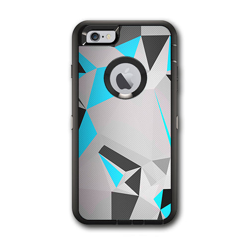  Baby Blue Grey Glass Design Otterbox Defender iPhone 6 PLUS Skin