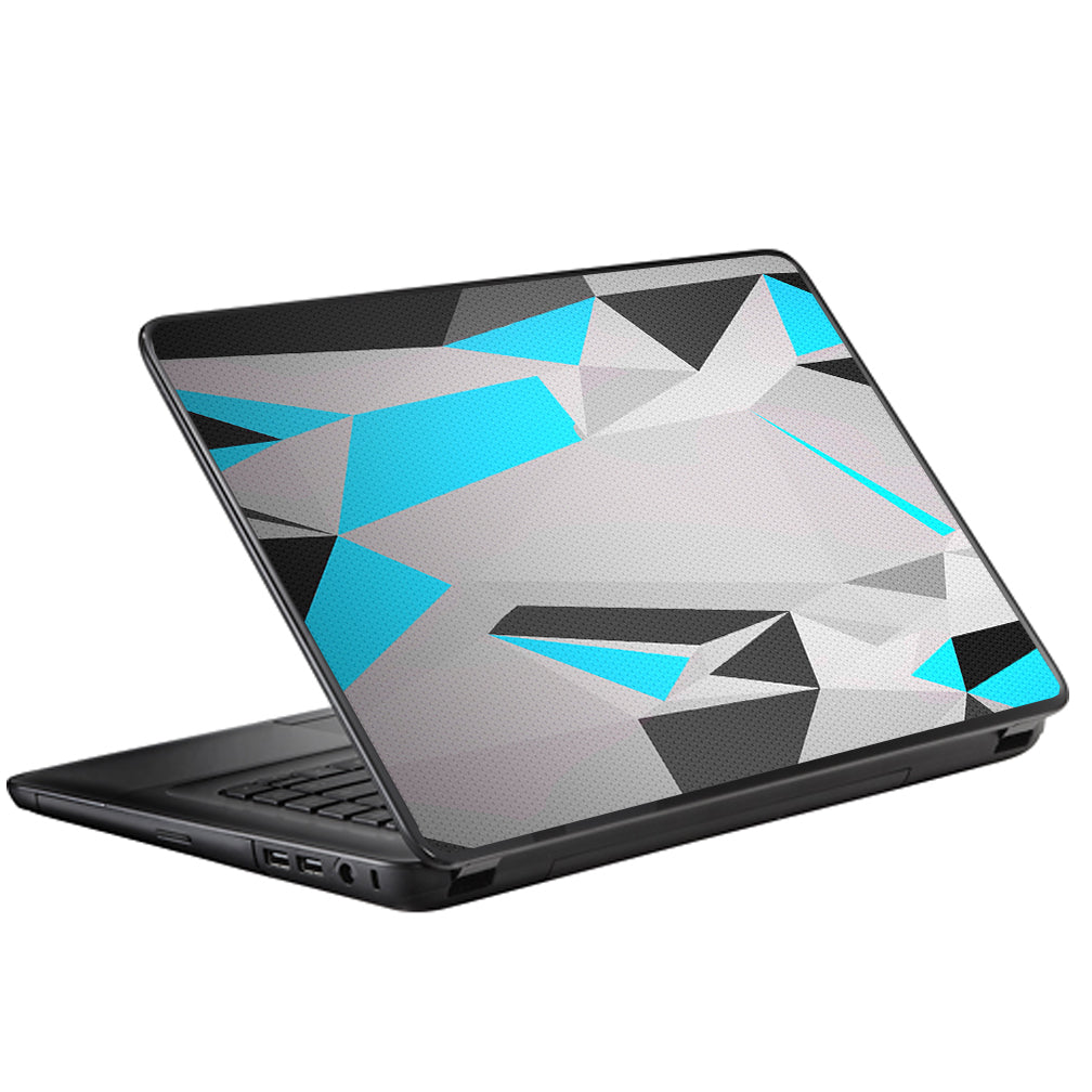  Baby Blue Grey Glass Design Universal 13 to 16 inch wide laptop Skin