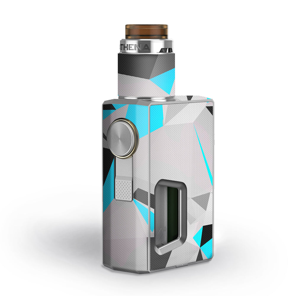  Baby Blue Grey Glass Design Geekvape Athena Squonk Skin