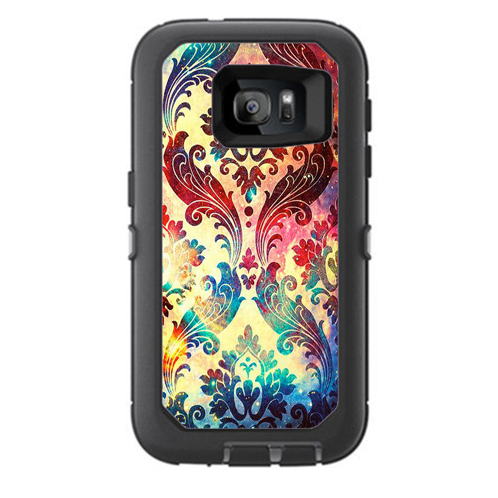  Galaxy Paisley Antique Otterbox Defender Samsung Galaxy S7 Skin