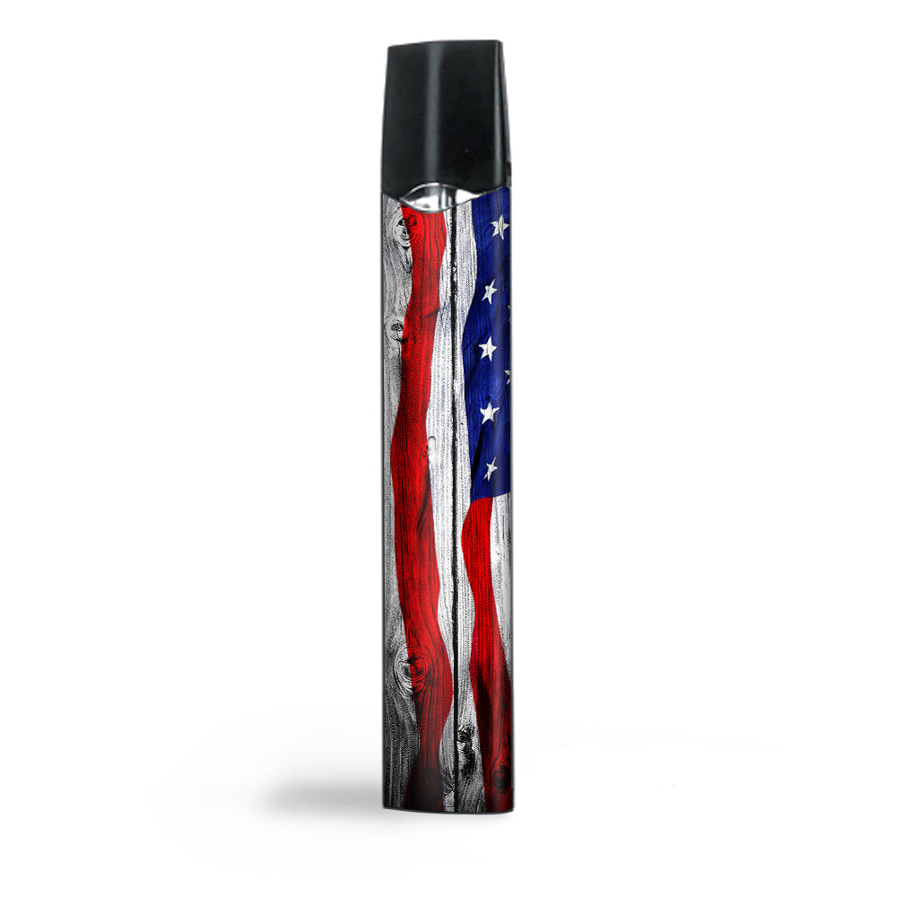  American Flag On Wood Smok Infinix Ultra Portable Skin
