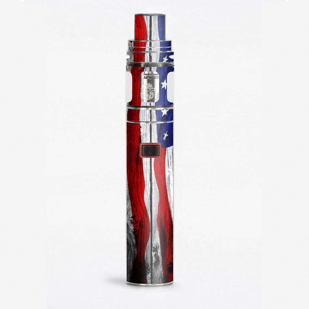  American Flag On Wood Smok Stick X8 Skin
