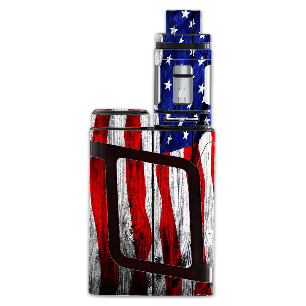  American Flag On Wood Smok Alien AL85 Skin