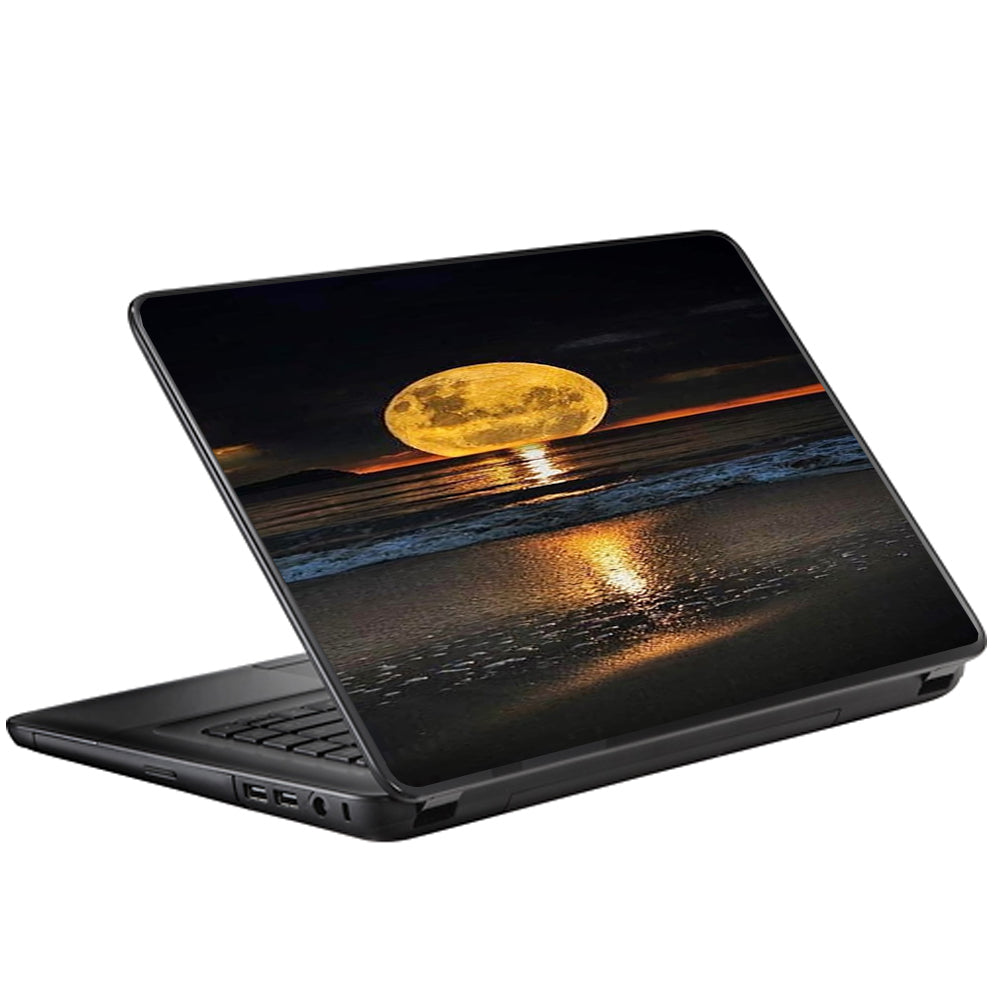  Full Moon And Sea Universal 13 to 16 inch wide laptop Skin
