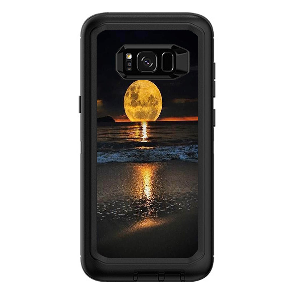  Full Moon And Sea Otterbox Defender Samsung Galaxy S8 Plus Skin