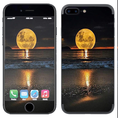  Full Moon And Sea Apple  iPhone 7+ Plus / iPhone 8+ Plus Skin