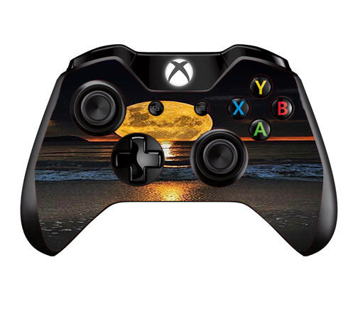 Full Moon And Sea Microsoft Xbox One Controller Skin