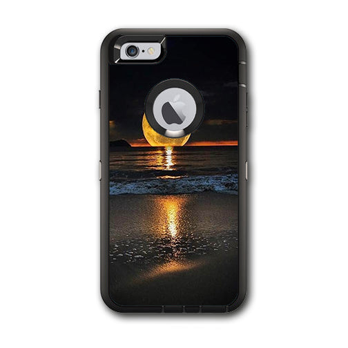  Full Moon And Sea Otterbox Defender iPhone 6 PLUS Skin