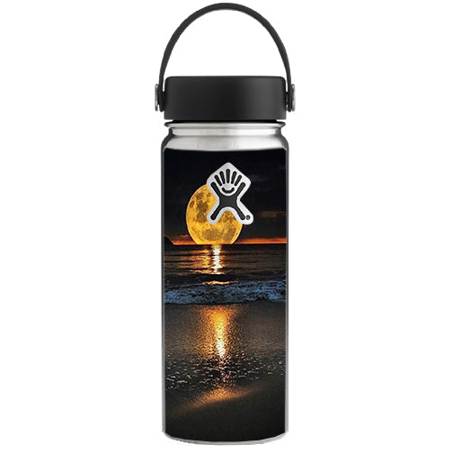  Full Moon And Sea Hydroflask 18oz Wide Mouth Skin