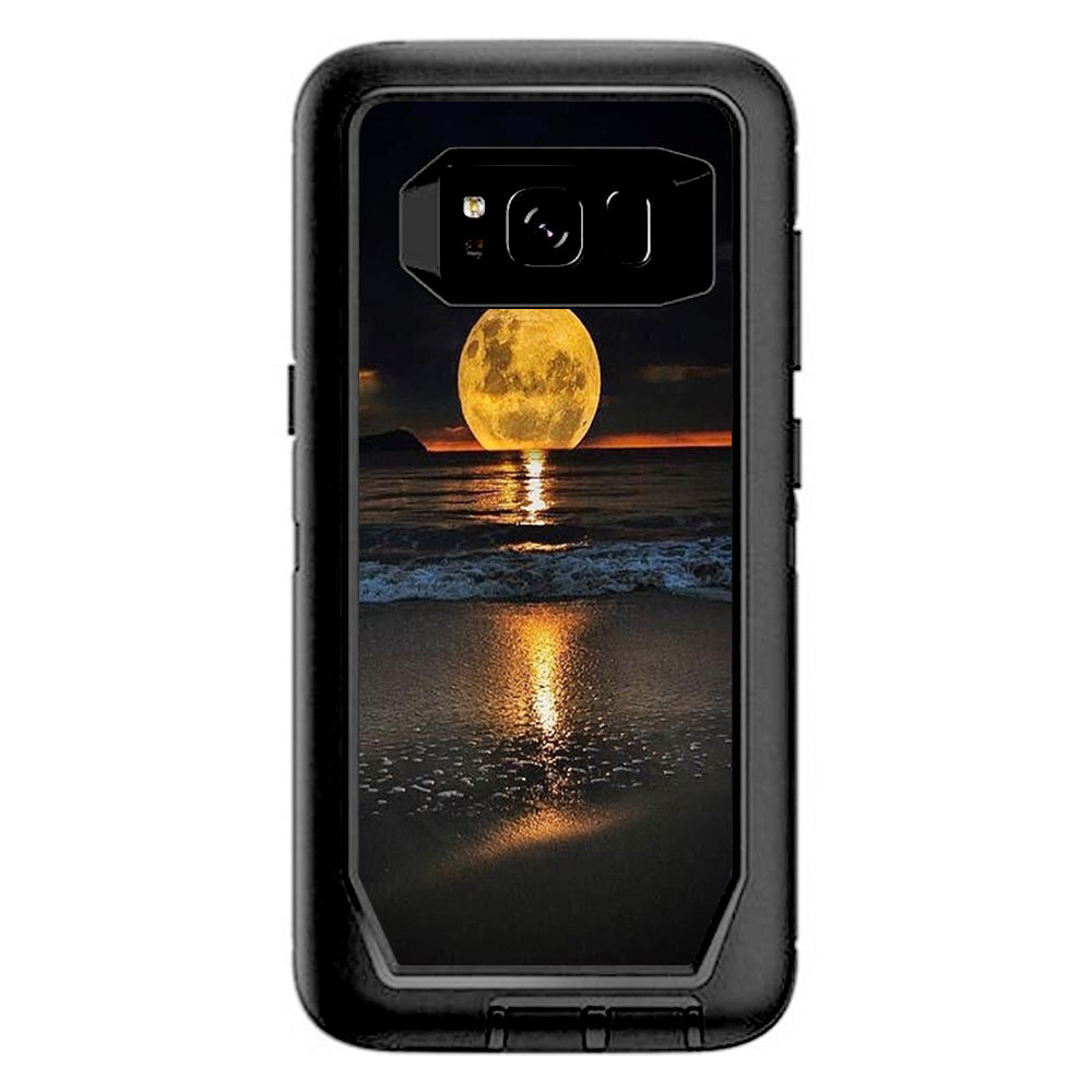  Full Moon And Sea Otterbox Defender Samsung Galaxy S8 Skin