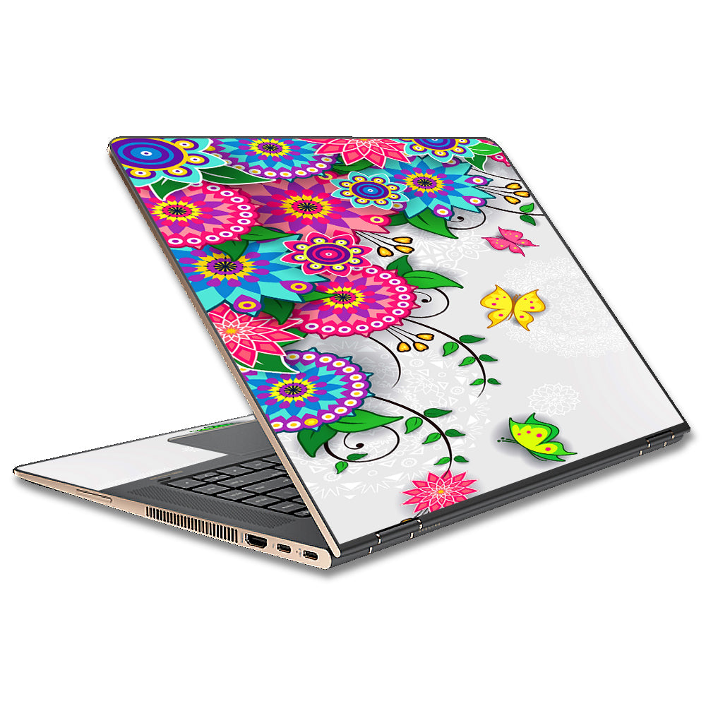  Flowers Colorful Design HP Spectre x360 15t Skin
