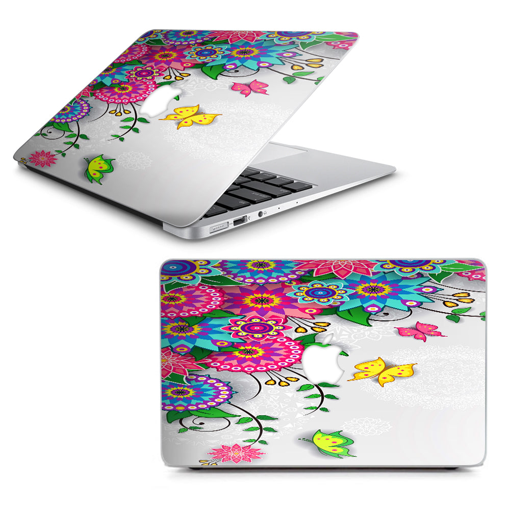 Flowers Colorful Design Macbook Air 13" A1369 A1466 Skin