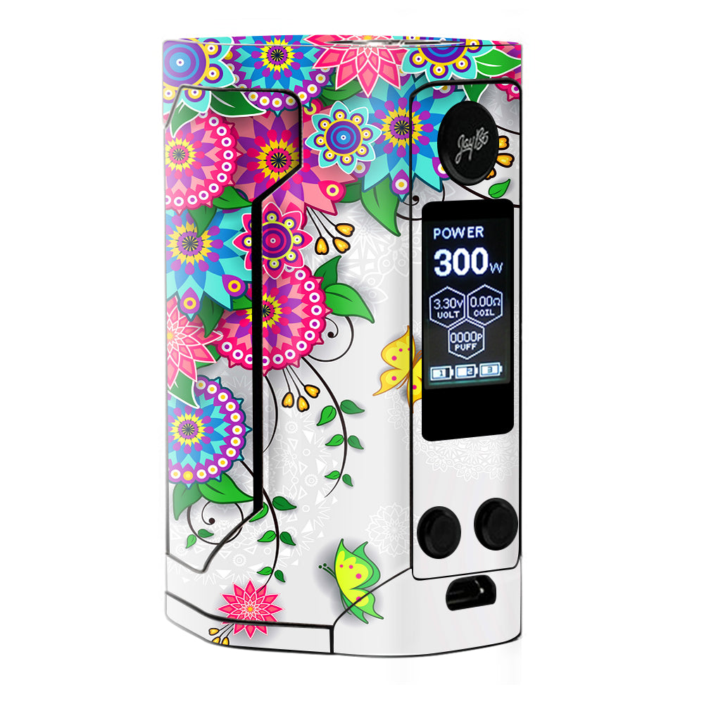  Flowers Colorful Design Wismec RX Gen 3 Skin