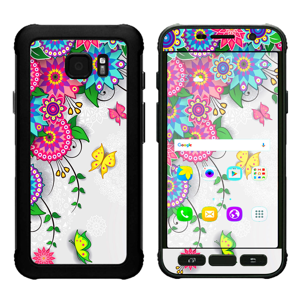  Flowers Colorful Design Samsung Galaxy S7 Active Skin
