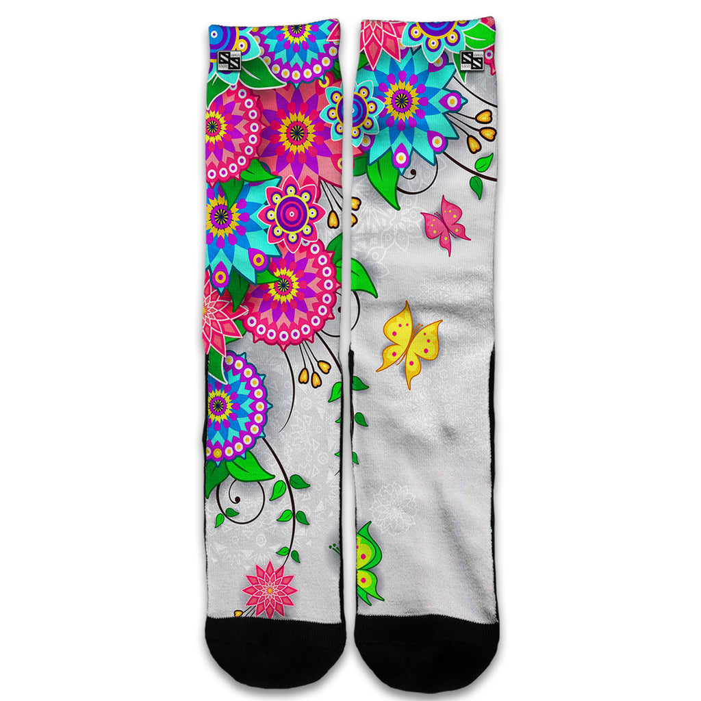  Flowers Colorful Design Universal Socks