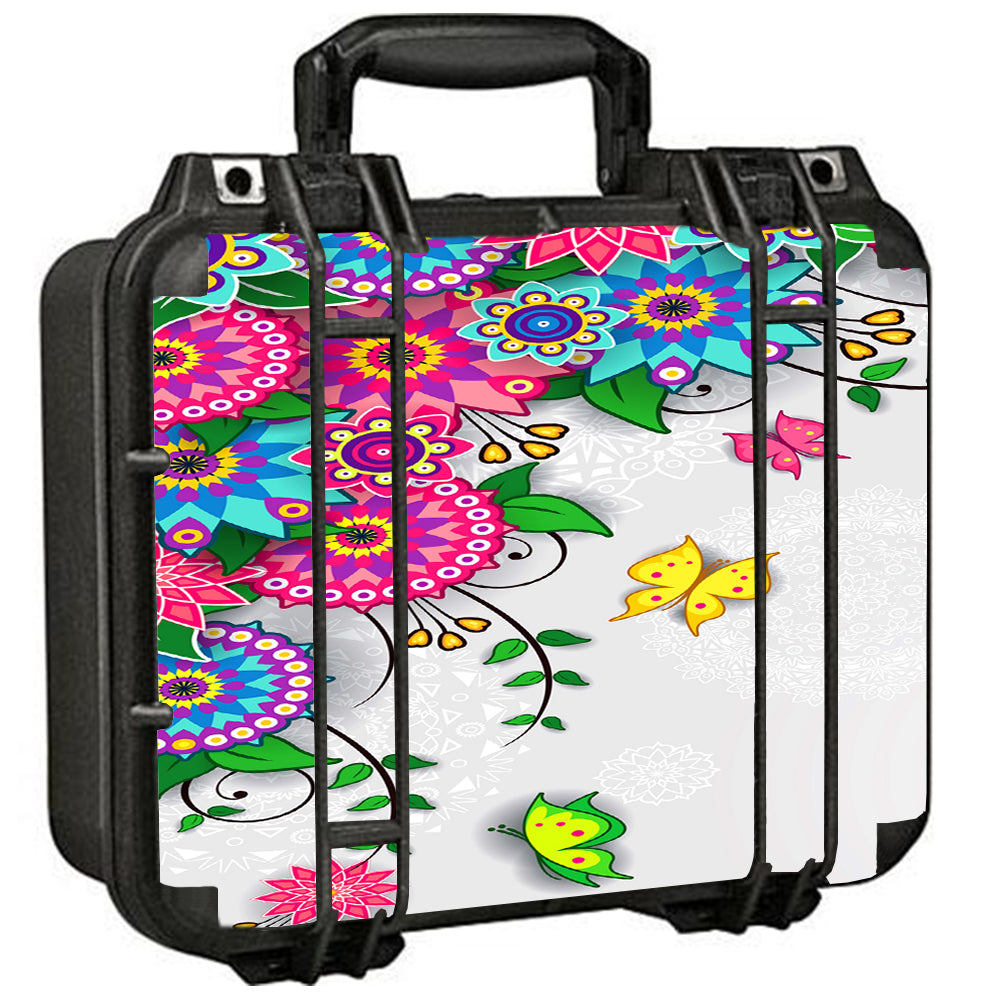  Flowers Colorful Design Pelican Case 1400 Skin