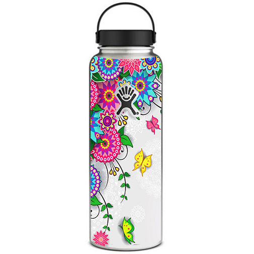  Flowers Colorful Design Hydroflask 40oz Wide Mouth Skin