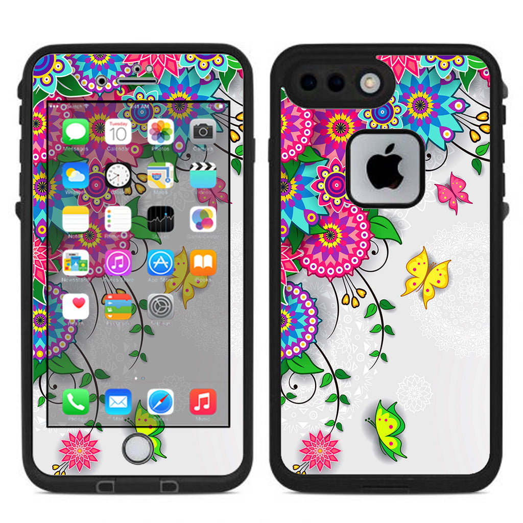  Flowers Colorful Design Lifeproof Fre iPhone 7 Plus or iPhone 8 Plus Skin