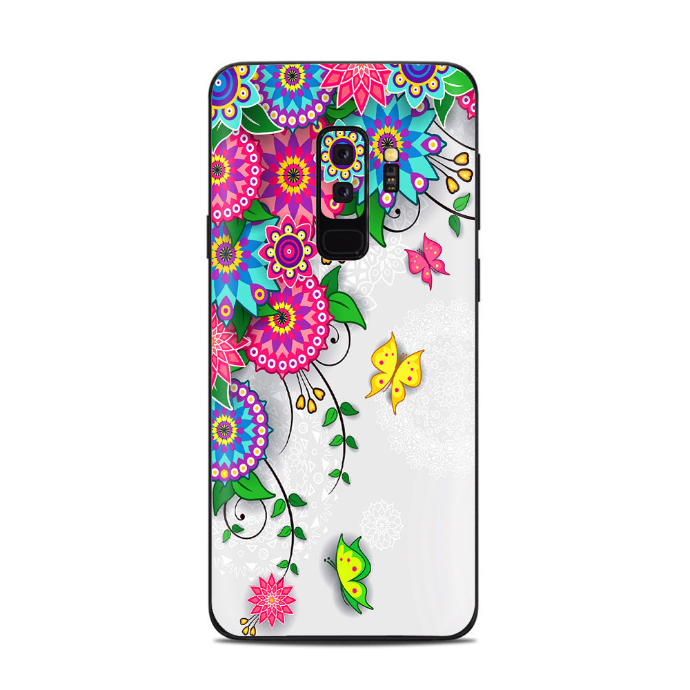  Flowers Colorful Design Samsung Galaxy S9 Plus Skin