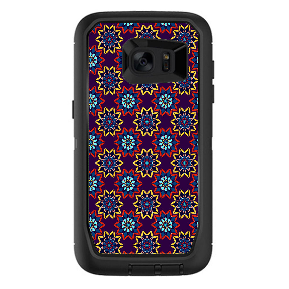  Flower Burst Pattern Otterbox Defender Samsung Galaxy S7 Edge Skin