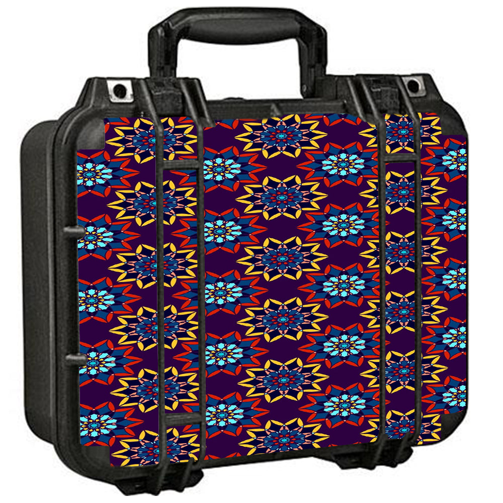  Flower Burst Pattern Pelican Case 1400 Skin