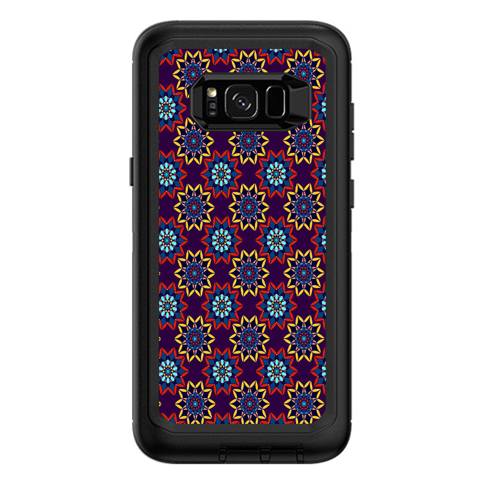  Flower Burst Pattern Otterbox Defender Samsung Galaxy S8 Plus Skin