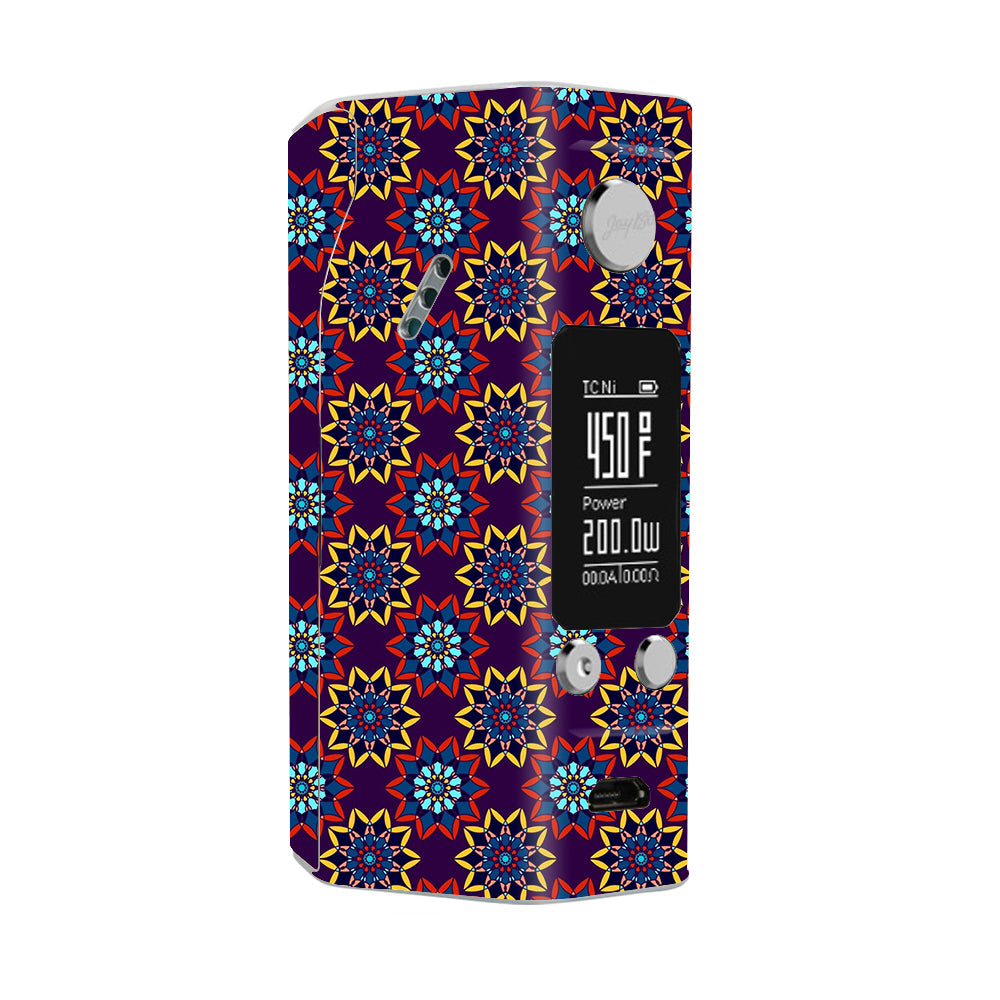  Flower Burst Pattern Wismec Reuleaux RX200S Skin