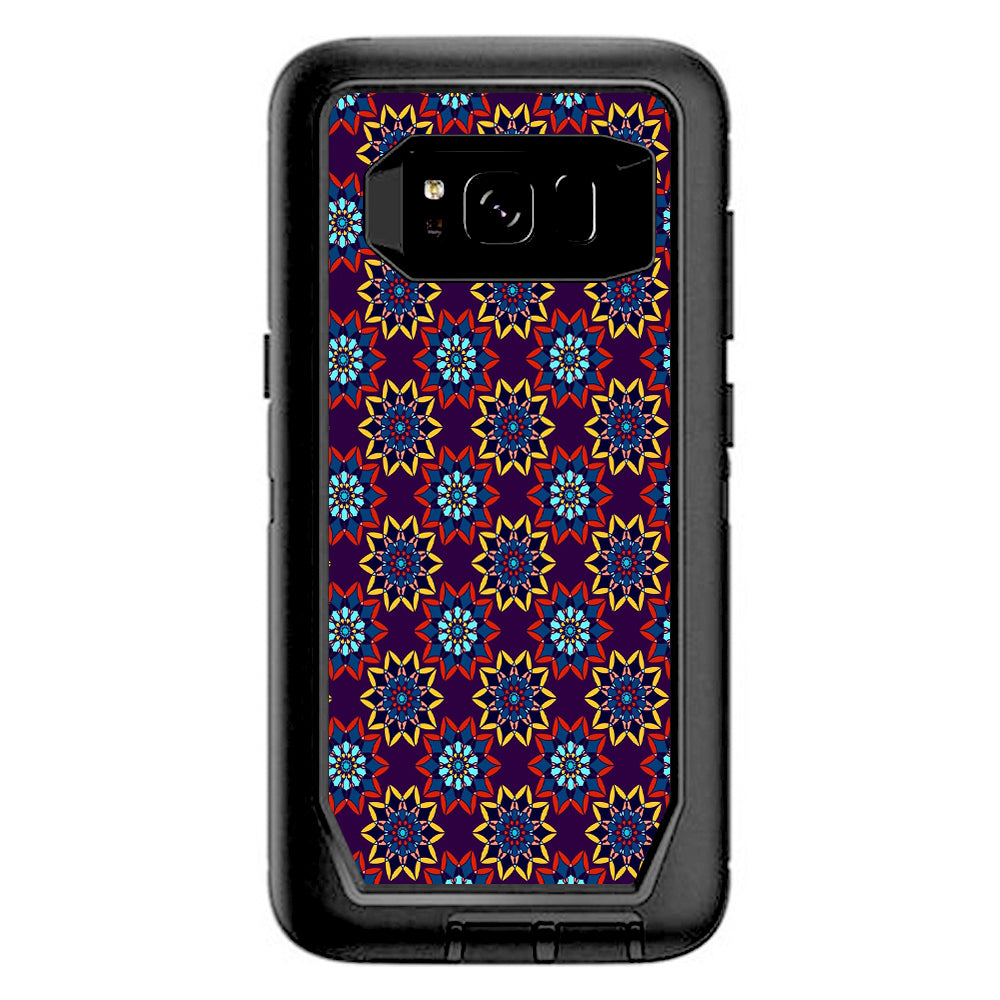  Flower Burst Pattern Otterbox Defender Samsung Galaxy S8 Skin