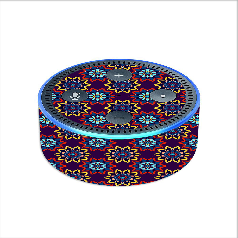  Flower Burst Pattern Amazon Echo Dot 2nd Gen Skin