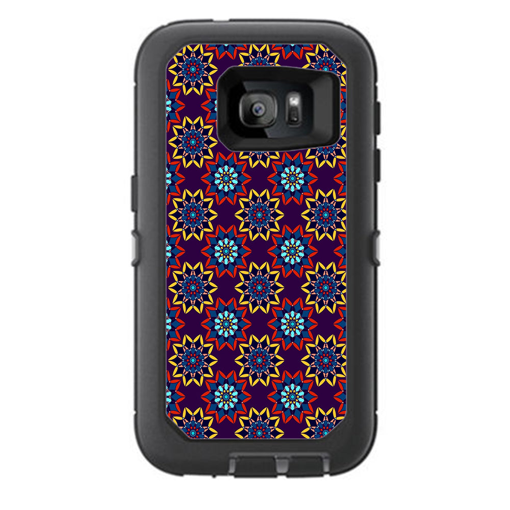  Flower Burst Pattern Otterbox Defender Samsung Galaxy S7 Skin